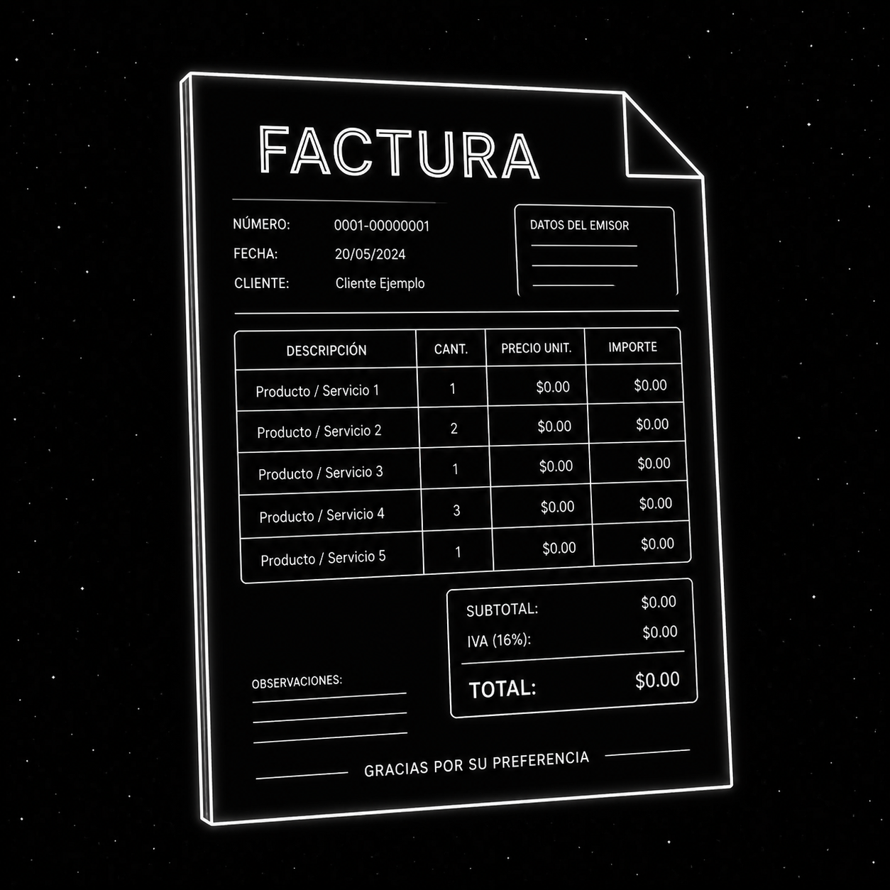 Facturas y Tickets Editables